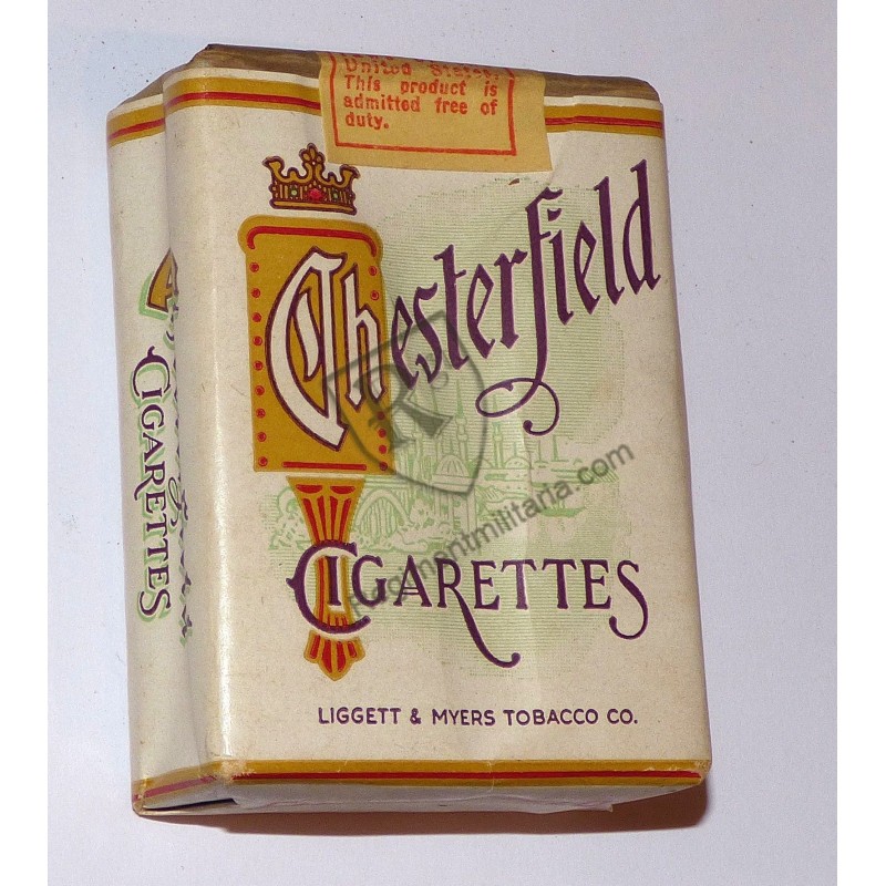 CHESTERFIELD cigarettes box