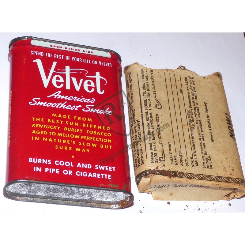 VELVET Tobacco tin box