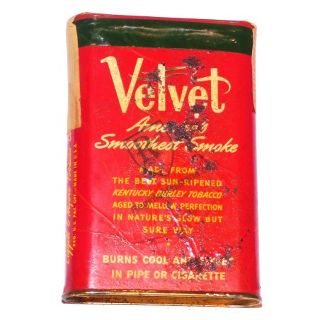 Complete VELVET tobacco metal box - US ARMY