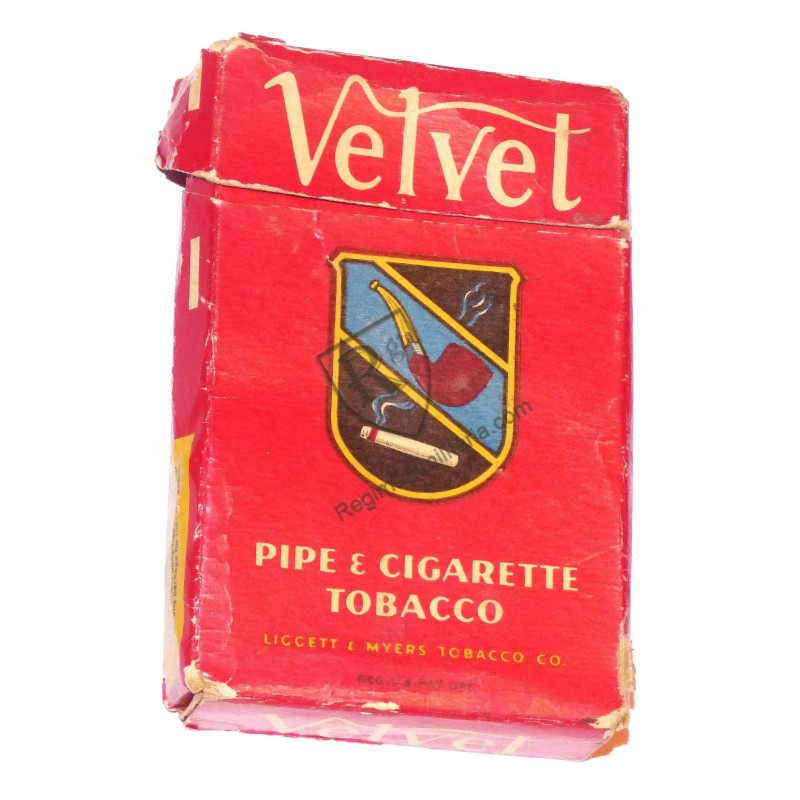 Cardboard tobacco box VELVET  - US ARMY