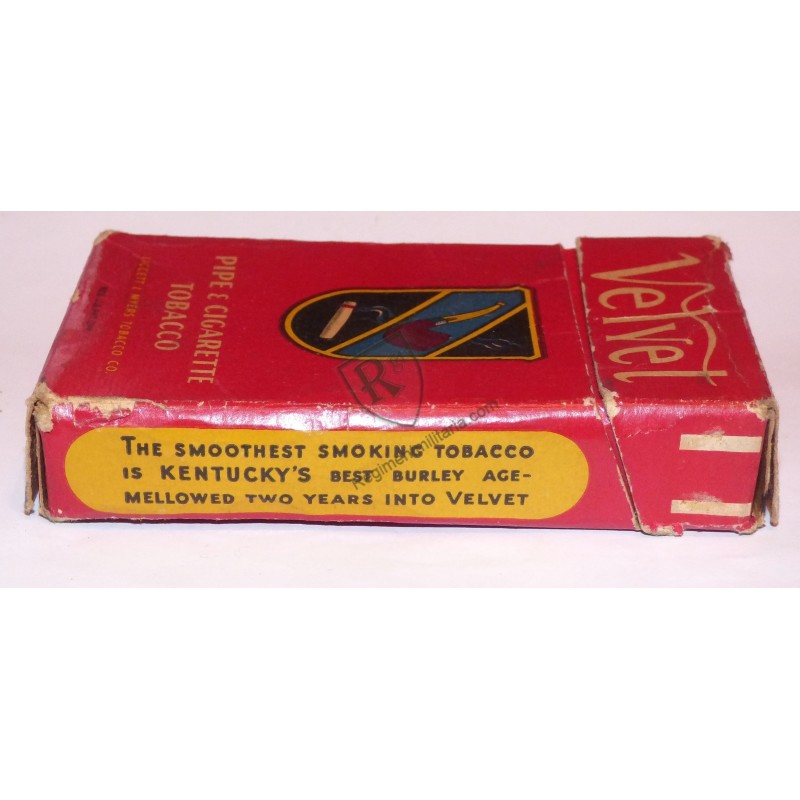 Cardboard tobacco box VELVET  - US ARMY