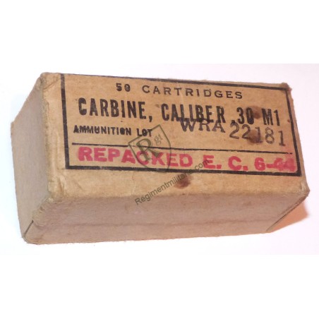 Boite cartouches 30M1 datée 1944