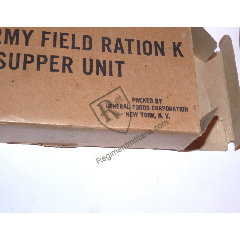 K Ration  SUPPER UNIT - US ARMY