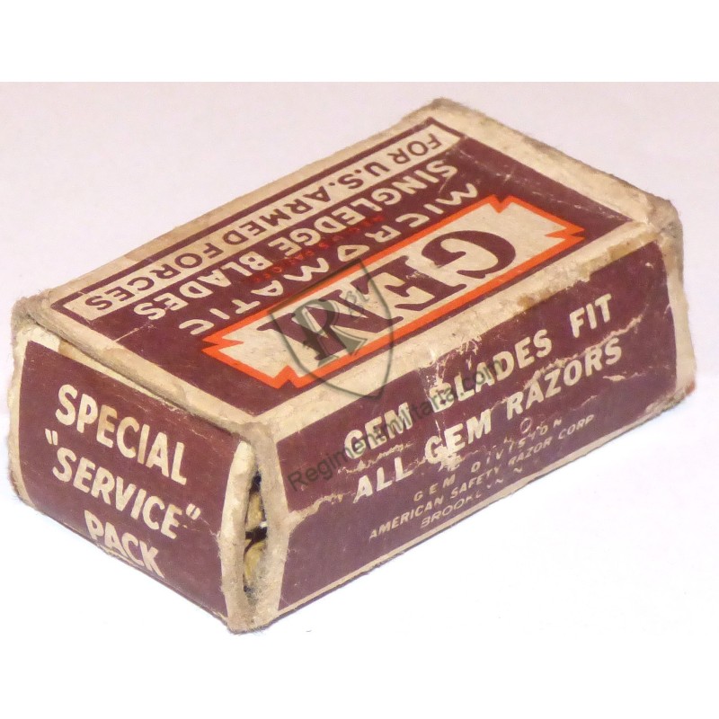 Razor blade GEM single edge for US Armed Forces