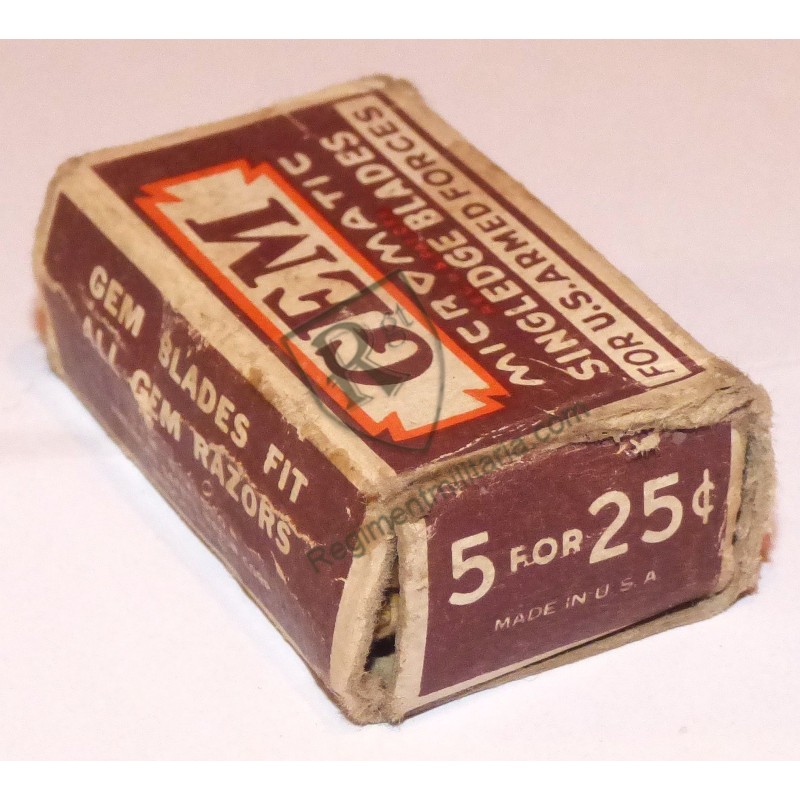 Razor blade GEM single edge for US Armed Forces