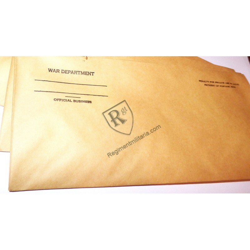 Enveloppe War Department - US ARMY