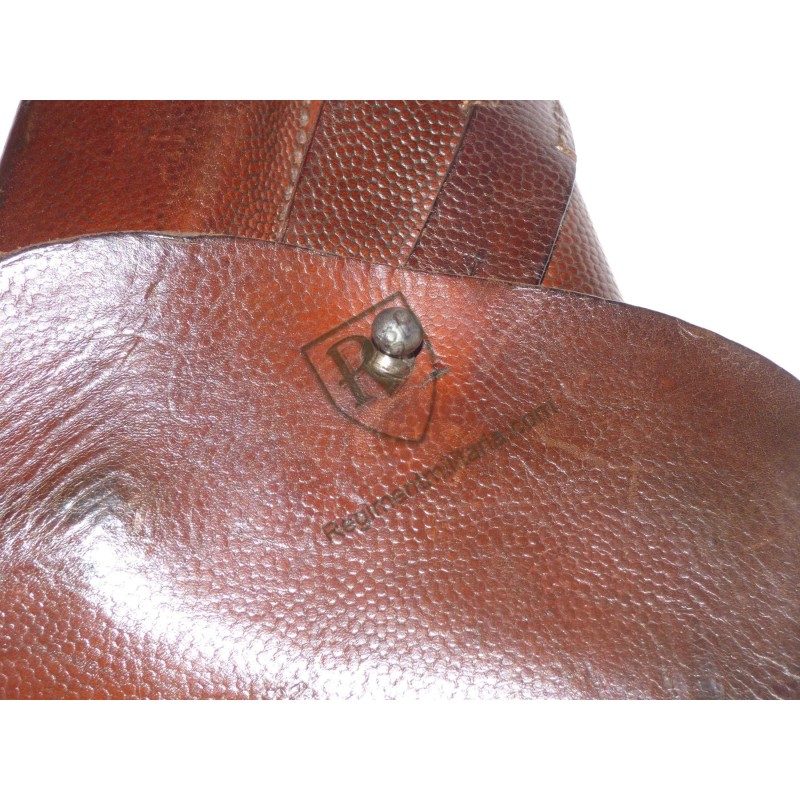 Holster GP35 cuir fauve grenelé 1943