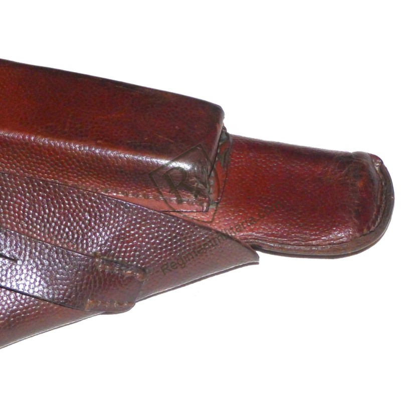 Holster GP35 cuir fauve grenelé 1943