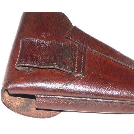 Holster GP35 cuir fauve grenelé 1943