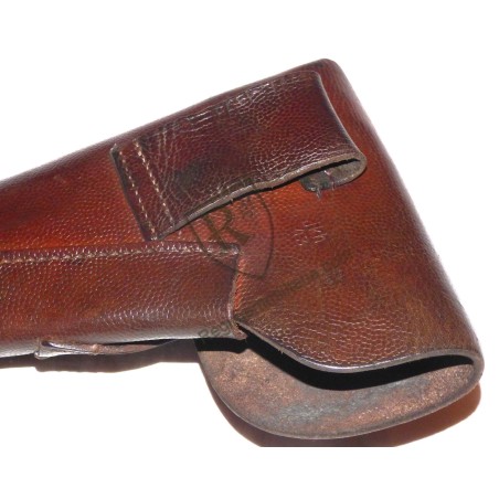 Holster GP35 cuir fauve grenelé 1943