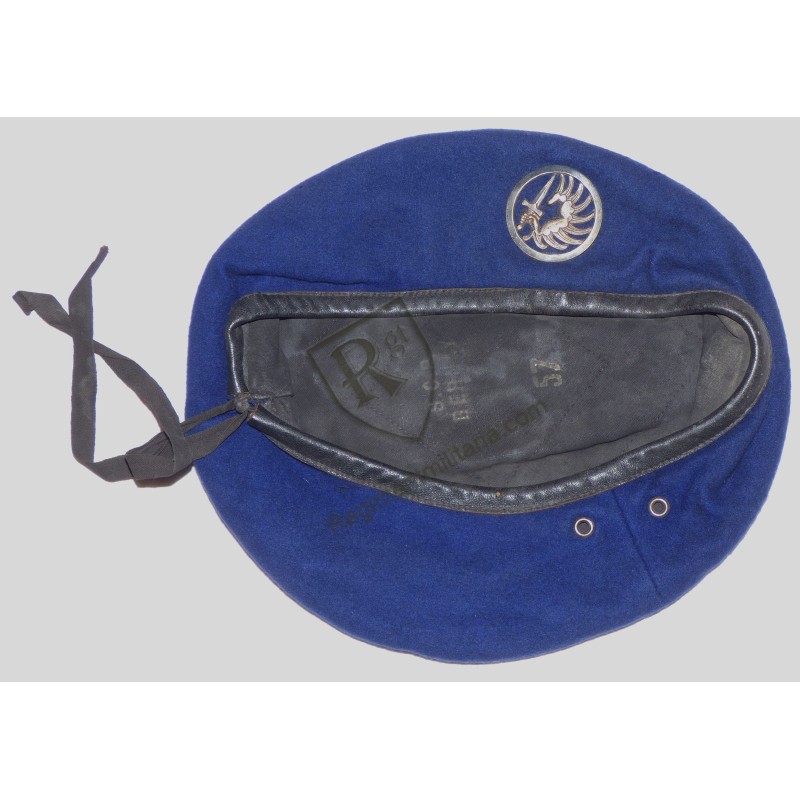 Beret Para bleu roi commando 1946