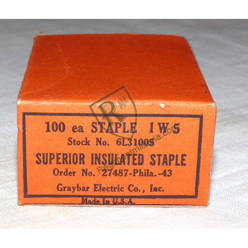 Insulated staple box 1943 -  US ARMY