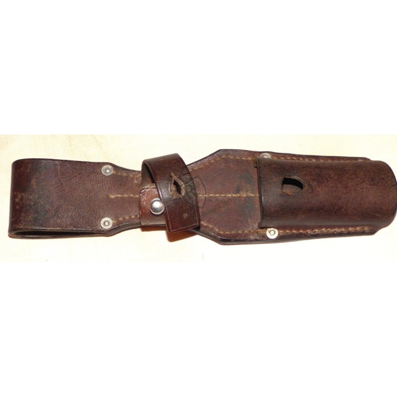 Gousset Baïonnette Mauser 98K précoce cuir brun.