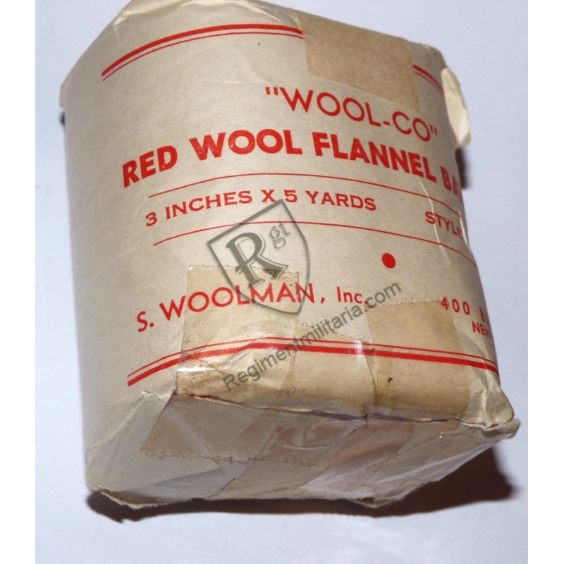 Red Wool Bandage Medical Dept US ARMY WW2