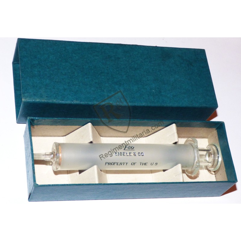 Boxed Syringe 10cc Medical Dept US ARMY WW2 Boxed Syringe 10cc Medical Dept US ARMY WW2