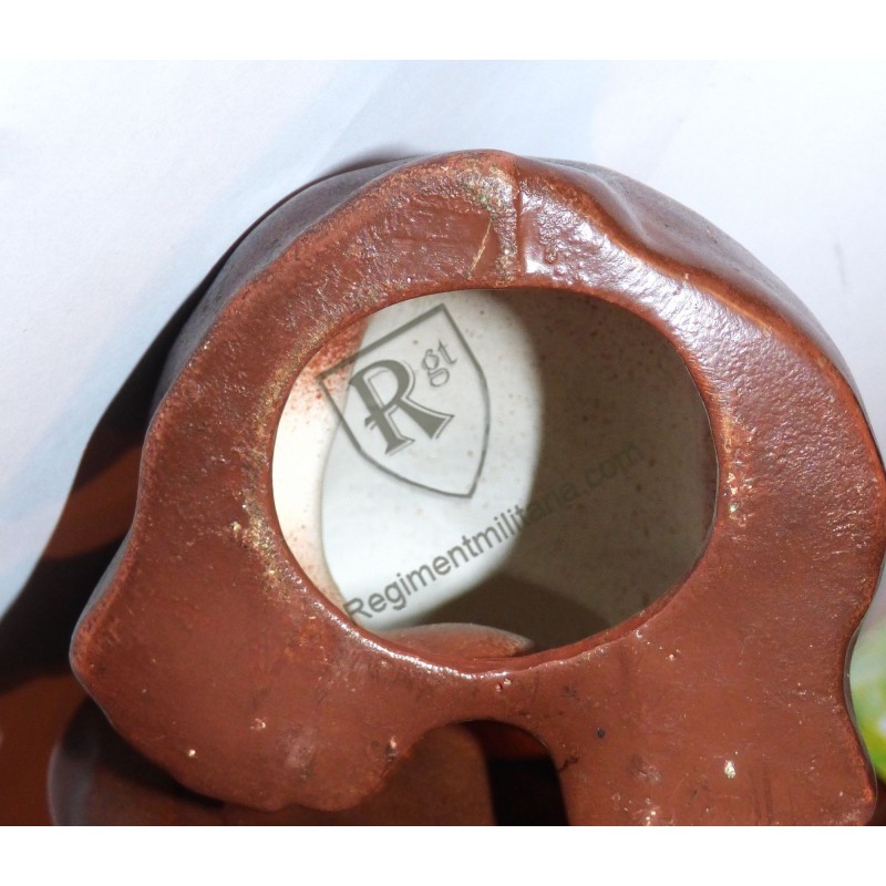 Brown ceramic HITLER'S TERROR BULLDOG WW2