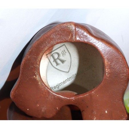 Brown ceramic HITLER'S TERROR BULLDOG WW2