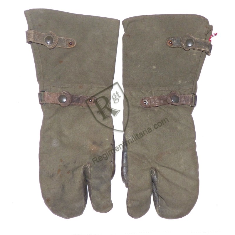 German Heer motorbike worn gloves